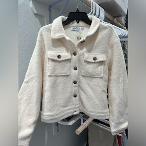 Petal and Pup Sherpa shacket